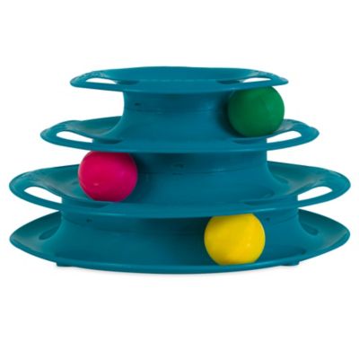 Image showing  3-Tier Busy Ball Cat Tower Toy