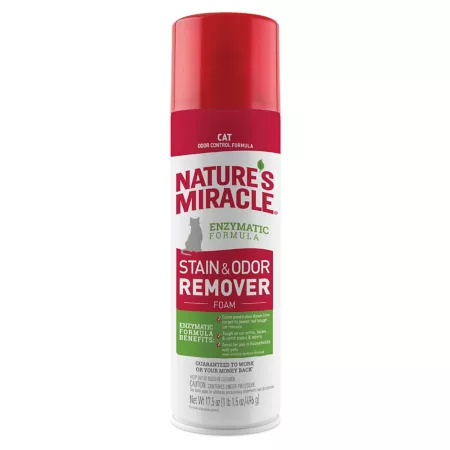 Nature's Miracle Cat Stain and Odor Remover 17.5 oz Foam spray Stain & Odor Removers