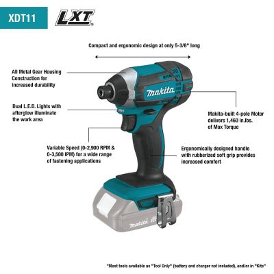 Image showing  Cordless 18V Lithium-Ion Compact Combo Kit with Makita Bag, 1.5Ah, 2 pc.