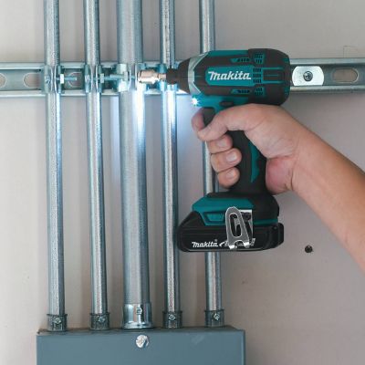 Image showing 8 th Makita Cordless 18V Lithium-Ion Compact Combo Kit with Makita Bag, 1.5Ah, 2 pc.