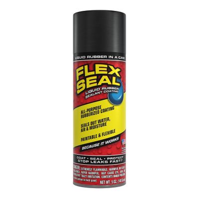 Flex Seal 2 oz. Black Liquid Rubber Sealant Spray, Mini Can