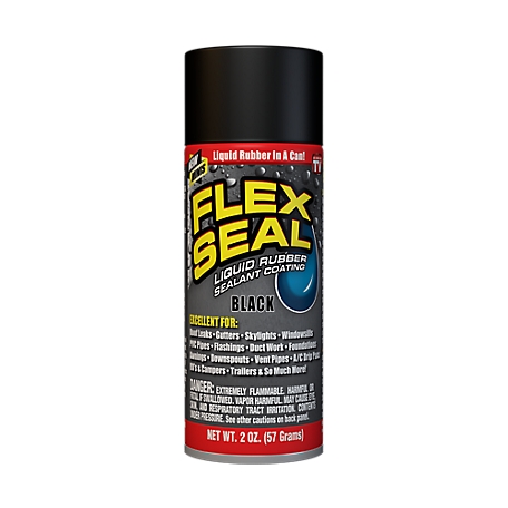 Flex Seal 2 oz. Black Liquid Rubber Sealant Spray, Mini Can