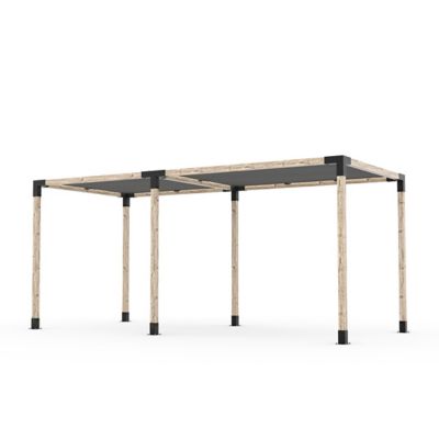 Toja Grid 8 ft. x 18 ft. Double Pergola Kit for 4x4 Wood Posts