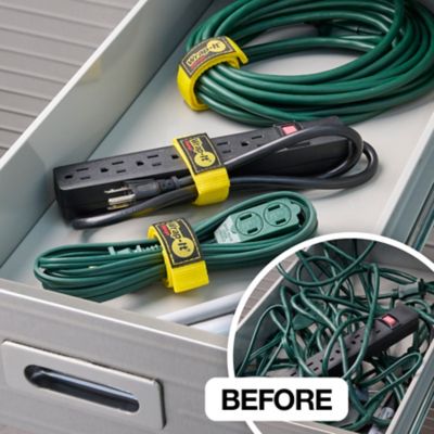 Image showing  12 in. Quick-Straps, Yellow, 3-Pack