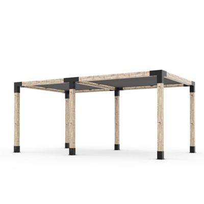Toja Grid 10 ft. x 18 ft. Double Pergola Kit for 6x6 Wood Posts
