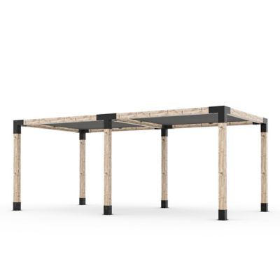 Toja Grid 10 ft. x 20 ft. Double Pergola Kit for 6x6 Wood Posts
