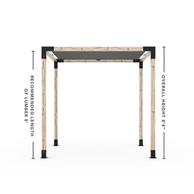 Image showing  8 ft. x 12 ft. Pergola Kit for 4x4 Wood Posts