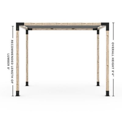 Image showing  10 ft. x 10 ft. Pergola Kit for 4x4 Wood Posts