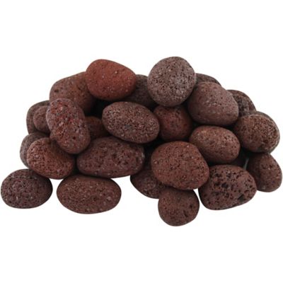 Rain Forest 1/2 in. Lava Pebbles, Red, 20 lb.