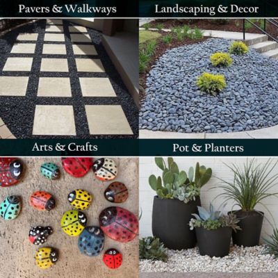 Image showing  Polished River Pebbles, 2,200 lb., Green Jade, 1-2 in.