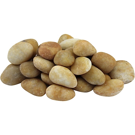 Rain Forest 1-2 in. Golden Sapphire Pebbles, 20 lbs