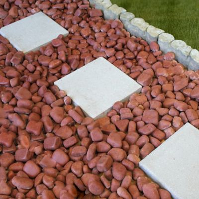 Image showing  Beach Pebbles, 20 lb., India Rose, 1-3 in.