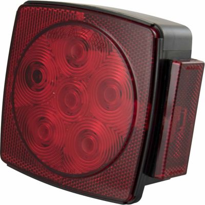 Hopkins Towing Solutions 5 in. 12V 6-Function Replacement LED Square Stop/Turn/Tail Light, Right Side