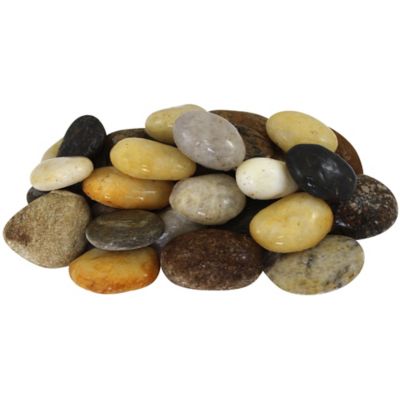 Image showing  1-3 in. Mixed River Pebbles, 1,620 lb.