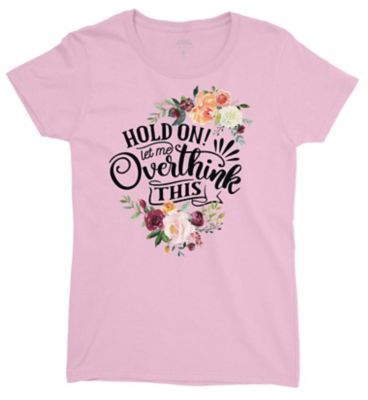 Lost Creek Women's Short-Sleeve Screen-Printed Pre-Shrunk Jersey Knit T-Shirt, Pink