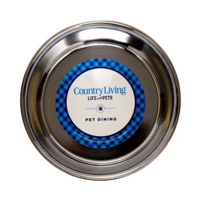 Image showing  Eco-Friendly Farmhouse Style Stainless Steel Dog Bowl, 2 ct.