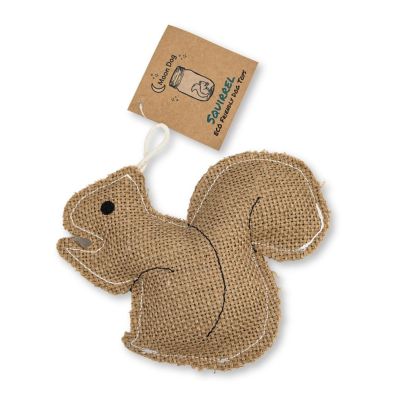 JMP Rustic Jute Squirrel: Sustainable Eco Dog Chew Toy