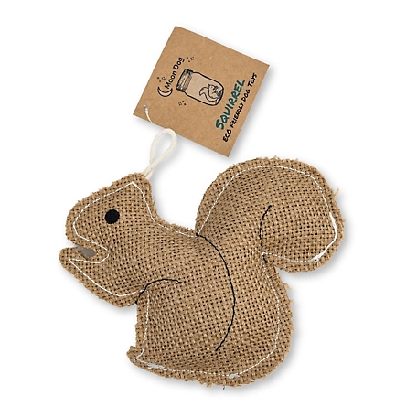 JMP Rustic Jute Squirrel: Sustainable Eco Dog Chew Toy