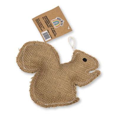 Image showing  Rustic Jute Squirrel Sustainable Eco Dog Chew Toy