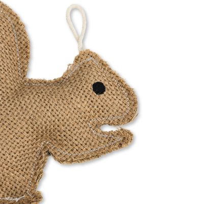 Image showing  Rustic Jute Squirrel Sustainable Eco Dog Chew Toy