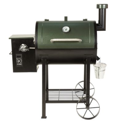 Pit Boss Pellet Grill, Green, 746 sq. in. Cooking Surface, 15 lb. Hopper Capacity, 180-500 Degree F Cooking Range pit boss