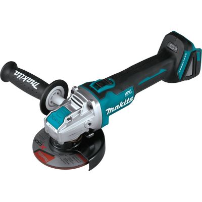 Makita 4-1/2 to 5 in. Diameter 18V LXT Lithium-Ion Brushless Cordless X LOCK Angle Grinder with AFT, Tool Only