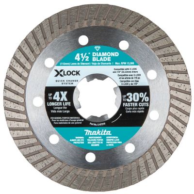 Makita 4.5 in. X-LOCK Turbo Rim Diamond Blade