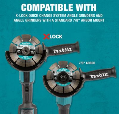 Image showing  4.5 in. x 7/8 in. X-LOCK Segmented Diamond Blade