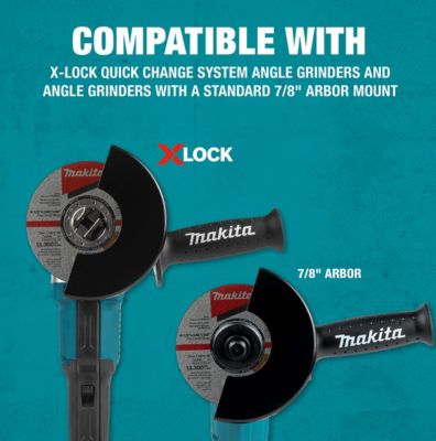 Image showing 5 th Makita 4.5 in. x 0.045 in. x 7/8 in. X-LOCK General Purpose 60-Grit Thin Cut-Off Wheel