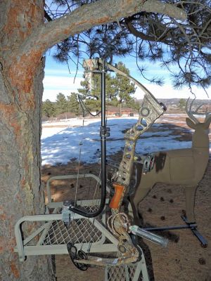 Image showing  Tree Stand Bow Hanger