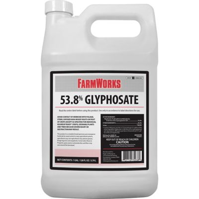 FarmWorks 1 gal. 53.8% Glyphosate Grass and Weed Killer Concentrate