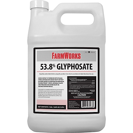 FarmWorks 1 gal. 53.8% Glyphosate Grass and Weed Killer Concentrate at  Tractor Supply Co.