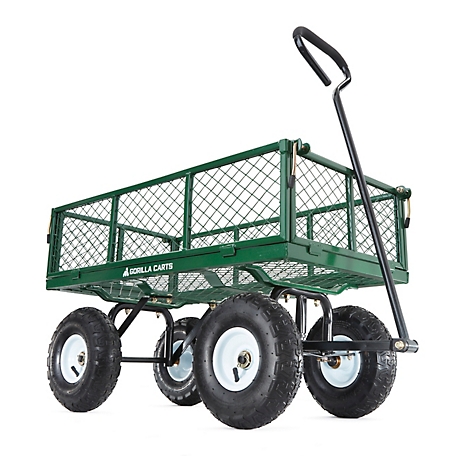 Gorilla Carts 400 lb. Capacity Steel Utility Cart