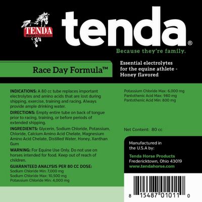 Image showing  Race Day Formula Honey Flavor Electrolyte Horse Supplement, 0.25 lb.