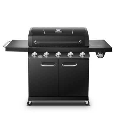 Dyna-Glo Propane Gas Premier 5-Burner Grill, 23.23 in. x 62.99 in. x 45.28 in., DGP552CSP-D