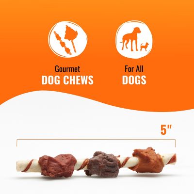 Image showing  Beef, Chicken and Duck Flavor Kabobs Dog Chew Treats, 4 oz.