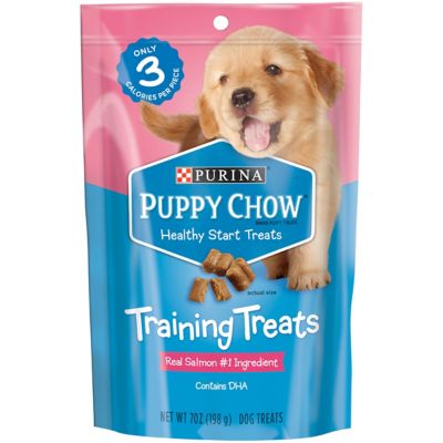 Purina Puppy Chow Training Treats, Healthy Start Salmon Treats - 7 oz. Pouch