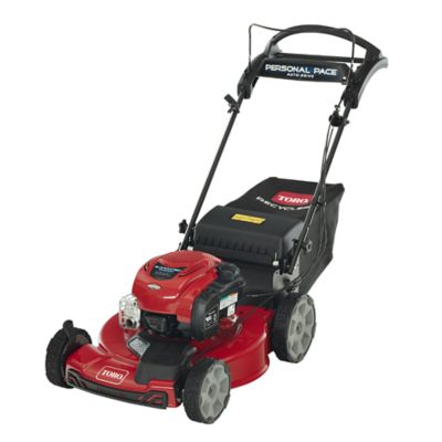 Toro 22 in. Recycler 163cc Gas-Powered AWD with Personal Pace Self-Propelled Lawn Mower I have never followed a review whether it's good or bad because sometimes people actually don't have any idea how to use the equipment they have and you don't have to take my word for it but I've been buying lawn mowers and all types of gas powered equipment for more than 20 years and this machine is truly amazing do I have no bog down issues no matter how tall the grass is It won't stall it out like some other people say that it does because it doesn't