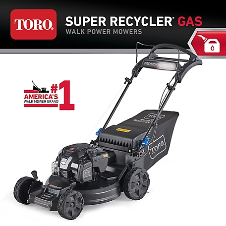 Toro 21 in. Super Recycler 163cc Gas-Powered w/Personal Pace & Smartstow  Self-Propelled Lawn Mower at Tractor Supply Co.