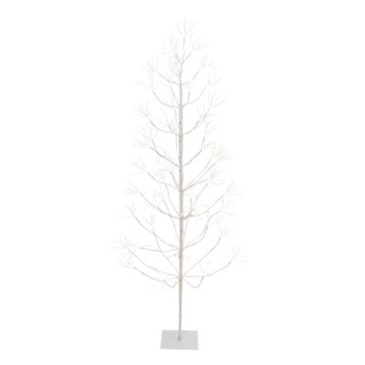 Everlasting Glow 6 ft. Pre-Lit White Electric Birch Tree, 588 Warm and Cool White LED Lights