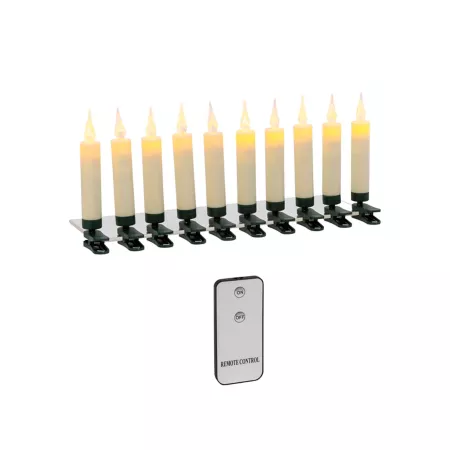 Gerson International Remote Control Clip on 4.13" LED Candles Holiday Candles & Melts