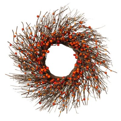 Gerson International Dried Twig and Fall Berries Wreath