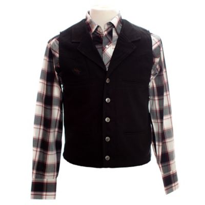Image showing 0 th Wyoming Traders Men's Bronco Canvas Vest