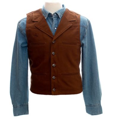 Wyoming Traders Men's Bronco Canvas Vest