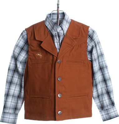 Wyoming Traders Youth Bronco Canvas Vest