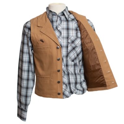 Image showing 1 th Wyoming Traders Men's Bronco Canvas Vest