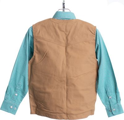 Image showing 1 th Wyoming Traders Youth Bronco Canvas Vest