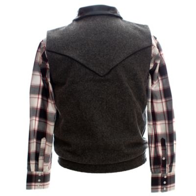 Image showing  Men's Nevada Wool Vest with Leather