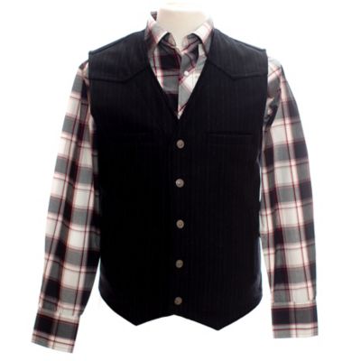 Wyoming Traders Men's Ranger Concealed Carry Wool Vest