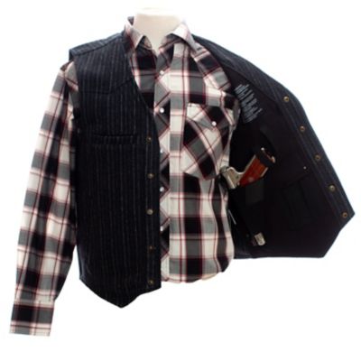Image showing 2 th Wyoming Traders Men's Ranger Concealed Carry Wool Vest